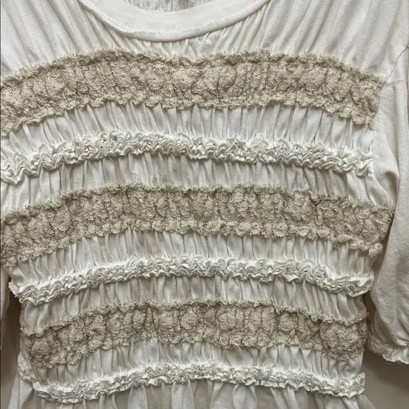 Free People Moxey puff sleeve M - Picture 4 of 9